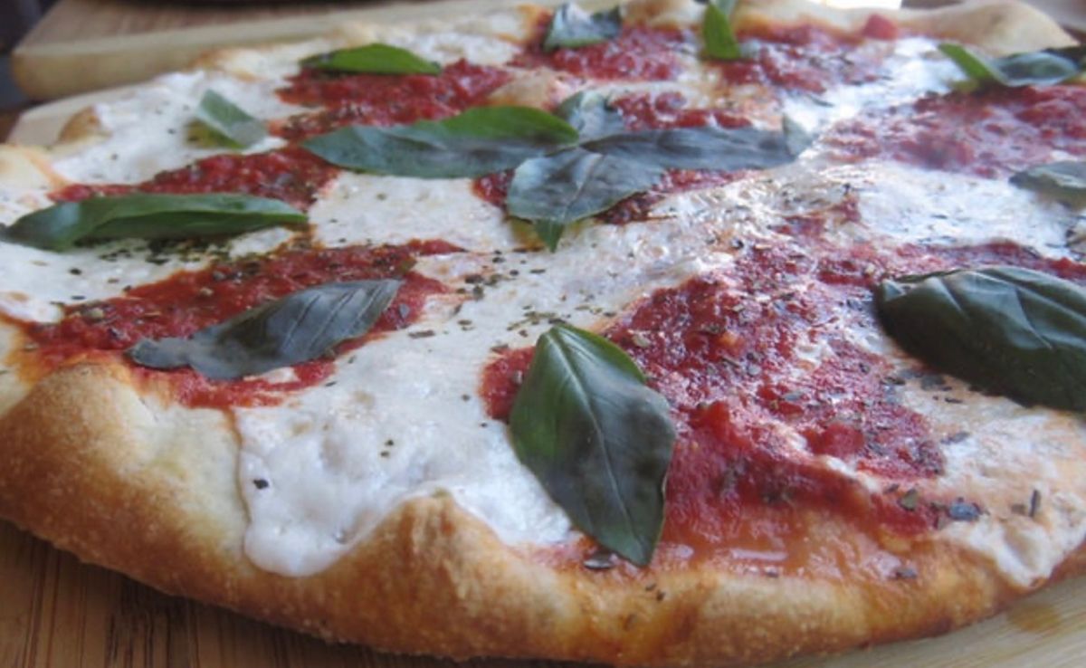 Hero pizza at Alba’s Pizza & Restaurant in Queens